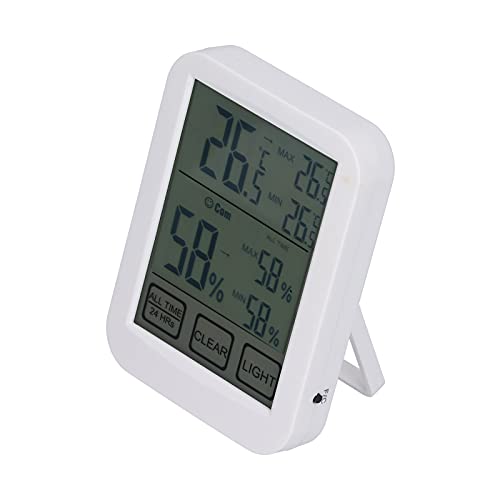 Digitaler Hygrometer Touchscreen Elektronischer Temperatur-Feuchtigkeits-Tester für Indoor Home Luftbefeuchter Teile Zubehör von Fdit