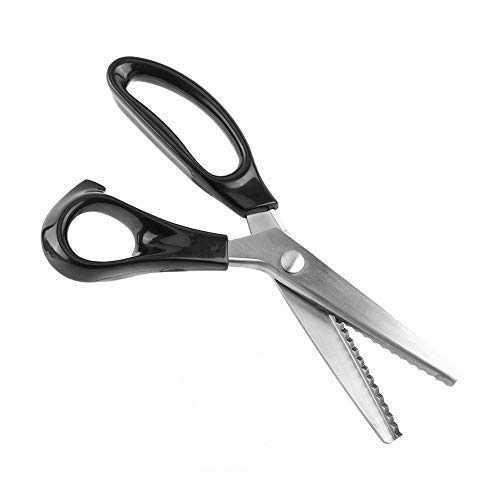Dreieckkante Zackenschere Schere Clipper Edelstahlklingen für Schneidereien Stoffe Auskleidungen Lederhandwerk(5 Mm) von Fdit