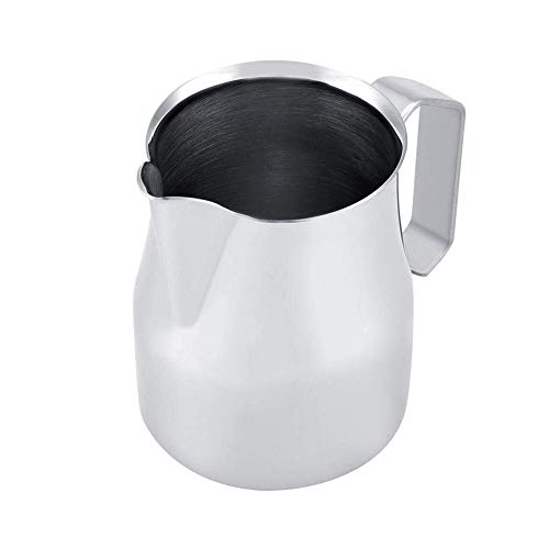 Edelstahl-Kaffeekanne Milchaufschäumungstopf Espresso Latte Art Style Pitcher für den Kaffeezubehör MEHRWEG VERPACKUNG socialme-eu(350ML) von Fdit