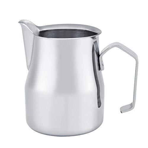 Edelstahl-Kaffeekanne Milchaufschäumungstopf Espresso Latte Art Style Pitcher für den Kaffeezubehör MEHRWEG VERPACKUNG socialme-eu(550ml) von Fdit