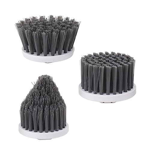 Elektrischer Spin Scrubber Ersatzbürstenkopf Verbesserte Reinigungswirkung Hygiene 3PCS Akku-Reinigungsbürsten Heimgebrauch (Kleine Scheibe, große Scheibe, spitz) von Fdit
