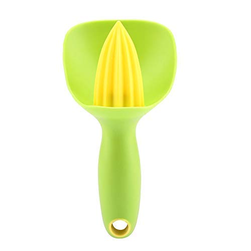 Ergonomischer manueller Mini Lemon Squeezer Entsafter für den Hochleistungs-Handheld-Einsatz in Limettenorange - spülmaschinenfest MEHRWEG VERPAKUNG(#1) von Fdit