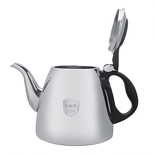 Fdit 1.2L / 1.5L Edelstahl-Herd-Teekanne Tee-Kaffeekanne Wasserkocher Home Teekannen Kaffee-Server(1.5L) von Fdit