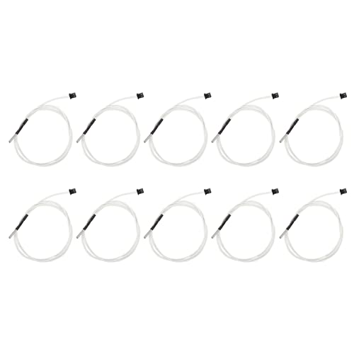 Fdit 10pcs Upgrade Thermistorsensor für Ender 3 5 Pro CR6 CR10 3D -Drucker, Hoher Temperaturfestem Thermistorsensor für Druckbegeisterte von Fdit