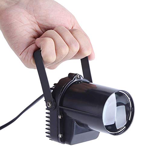 Fdit 12W LED Beam Strahler Außen Flag Light Pure White Super Bright Spiegelkugel Strahler Narrow Beam Angle LED Rundstrahler Mini Stage Lights Spotlight von Fdit