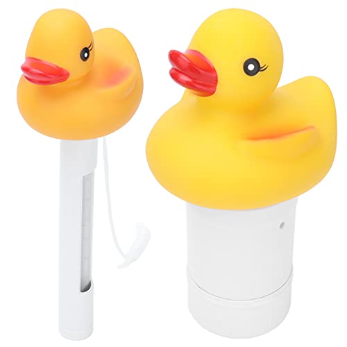 2 STÜCKE Wasserthermometer & Chlor Schwimmer, Cartoon Ente Design Schwimmendes Schwimmbad Thermometer & Chlorspender 2 STÜCKE Wasserthermometer & Chlor Schwimmer, Cartoon Ente Design Schwimmendes Schwimmbad Thermometer & Chlorspender von Fdit