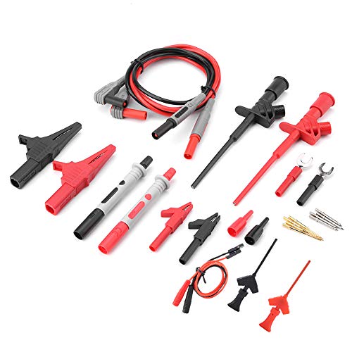 Fdit 24 -Stcs -Kit von Austauschbaren Multimeter Sun Tests, Blei für den Test des Universellen Bananenmundes für den Digitalen Multimeter und Nachhaltig, Angepasst an Verschiedene Situationen Fdit 24 -Stcs -Kit von Austauschbaren Multimeter Sun Tests, Blei für den Test des Universellen Bananenmundes für den Digitalen Multimeter und Nachhaltig, Angepasst an Verschiedene Situationen von Fdit