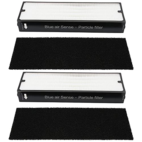 Fdit 2er-Set Partikelfilter Blue Air Sense-Serie Partikeltyp-Filterelement Hepa-Filter 2er-Set Luftreiniger der Air Sense-Serie von Fdit