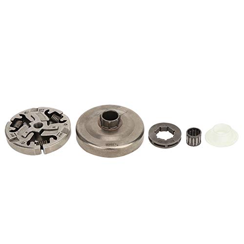 Fdit 3 / 8in 7 Zähne Kupplung Trommel Kettenrad Kit Passend Nadellager Kupplung Baugruppe Schneckenradscheibe E-Clip für 355 357 357XP 359 EPA Kettensäge von Fdit