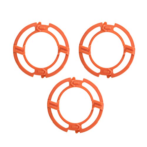 Fdit 3 STÜCKE Orange Klingen-Halteringe,für Philips Norelco Serie 7000 9000 RQ12 Modelle,ABS-Material,schnell von Riuulity