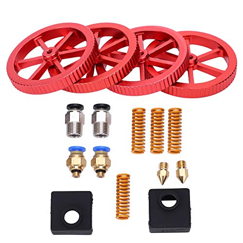 Fdit 3D -Drucker -Extruder Upgrade Kit Erweiterte Rote Hand Leveling Mutter + Federn Dämpfer Set Verbessertes Filament für Stabile Drucke aus Haltbaren Materialien Fdit 3D -Drucker -Extruder Upgrade Kit Erweiterte Rote Hand Leveling Mutter + Federn Dämpfer Set Verbessertes Filament für Stabile Drucke aus Haltbaren Materialien von Fdit