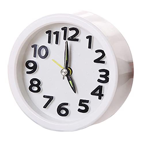 Fdit 3D Große Wecker, Klares und Schönes Display für Wohnkultur, Stumme Uhr mit Funktionalen Tasten für den Erholsamen Schlaf, Stabiles Design (2#) von Fdit
