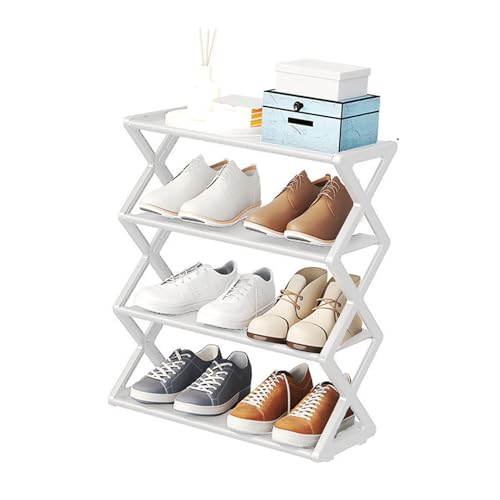 Fdit 4 -Tier -Faltbare Schuhregal, Hochleistungs -Raumspar -Schuhorganisator mit Stapelbarem Design für Eingangseingang, Schrank, Flur, Schlafzimmer - Keine Werkzeuge Montage Fdit 4 -Tier -Faltbare Schuhregal, Hochleistungs -Raumspar -Schuhorganisator mit Stapelbarem Design für Eingangseingang, Schrank, Flur, Schlafzimmer - Keine Werkzeuge Montage von Fdit