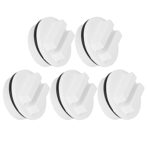 Fdit 5PCS 1,5-Zoll-Pool-Spa-Rücklaufleitung Überwinterungsstopfen Filterablassschraube mit O-Ring zum Überwintern von Pools während der Wintersaison und für die meisten von Fdit