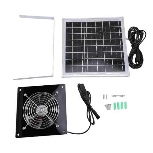Fdit 8W Solarpanel Angetriebener Ableitungslüfter, Solar -Lüfter Lüfter Solarablüftung für Hühnchen Coop Greenhouse Shed Pet House Fenster Fdit 8W Solarpanel Angetriebener Ableitungslüfter, Solar -Lüfter Lüfter Solarablüftung für Hühnchen Coop Greenhouse Shed Pet House Fenster von Fdit