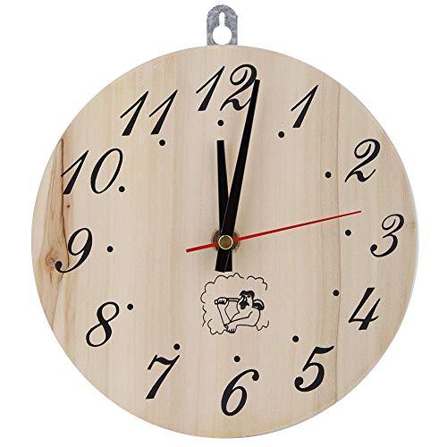 Fdit 8in Sauna Clock Decorative Timer Clock Wanduhr für Sauna Zubehör Sauna Room Home Decor MEHRWEG VERPAKUNG von Fdit