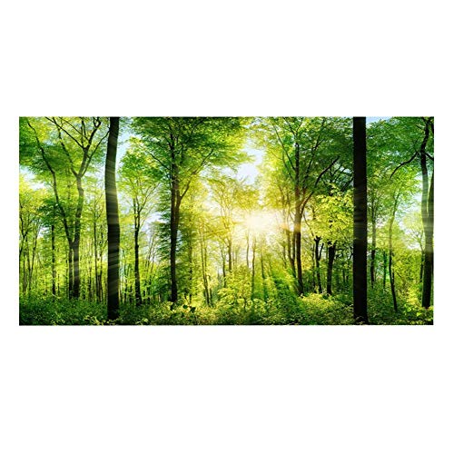 Aquarium Hintergrund Grün Wald Reptil HD Tapete 3D Effekt Aufkleber Hintergrund Wanddekoration für Aquarium (122 x 50 cm) von Fdit