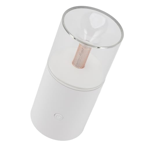 Fdit Autodiffusor -Luftbefeuchter, Aromatherapie ätherisches Öl Diffusor Tragbarer Mini -Luftbefeuchter USB -Kerzenlicht Diffus für Auto -Home Office (WHITE) von Fdit