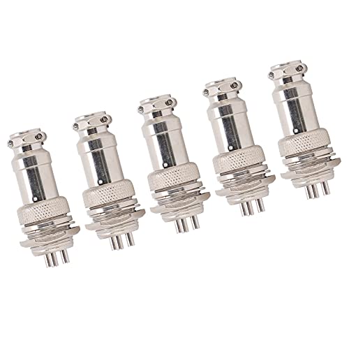 Fdit Aviation Plug Connector Langzeitlebensdauer Metallanschläge GX16 16mm 450 V für Computerautomatisierte Systeme (3Pin) von Fdit