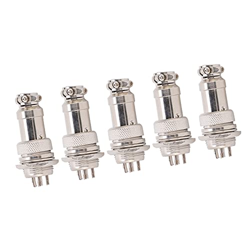 Fdit Aviation Plug Connector Langzeitlebensdauer Metallanschläge GX16 16mm 450 V für Computerautomatisierte Systeme (6Pin) von Fdit