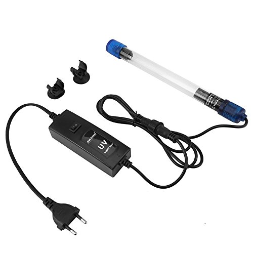 Kunststoff Aquarium Sterilisator Licht，UV Sterilisator Licht Beleuchtung Wasserdichte Tauch Lampen Bakterien Tötung UVC Klärer Aquarium Juwel Filter für Aquarium 220-240V(UV-13) von Fdit