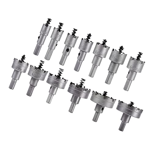 Fdit Bit -Edelstahlsäge mit Carbidpeak für eine Höhere Lebensdauer, Eliminierung von 13 PC/Set, Materialwerkzeuge von Fdit