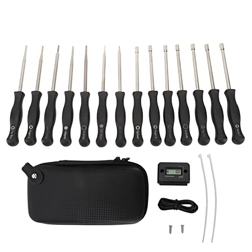 Fdit Carburetor -Einstellungswerkzeugkit, 14pcs ABS Carb -Tune -up -Werkzeug mit Drehzahlmesser für Saitenschneider Kettensägen Laubbläser Heckenschneider Fdit Carburetor -Einstellungswerkzeugkit, 14pcs ABS Carb -Tune -up -Werkzeug mit Drehzahlmesser für Saitenschneider Kettensägen Laubbläser Heckenschneider von Fdit