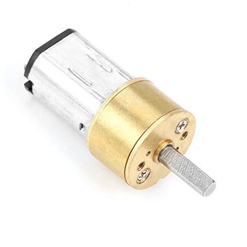 Fdit DC6V 14 Mm N20 Mikro -Tandwiel -Motor Reiner Kupferdraht Spulen Wärmeschicht mit Geräuschmotor für Elektronische Schlösser, 6 V DC 14 Mm N20 Staubfest Zum Ausgleich von Autos (6 V 100 U/min) von Fdit