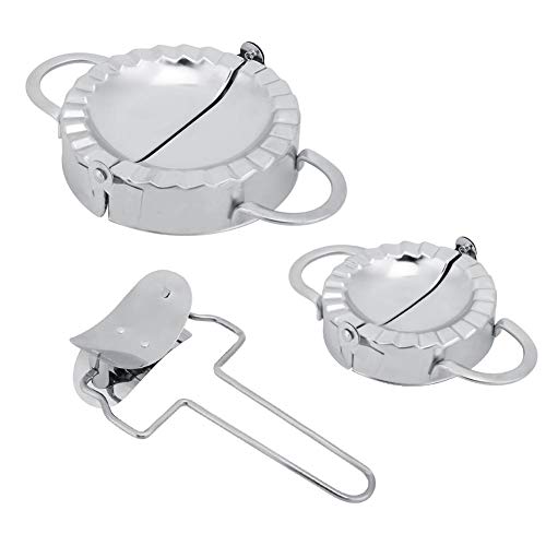 Dumpling Maker 304 Edelstahl Dumpling Moulds Set 1 Dumpling Skin Wrapper Maker 2 Dumpling Moulds Dumpling Wrapper Maker für die Wohnküche von Fdit