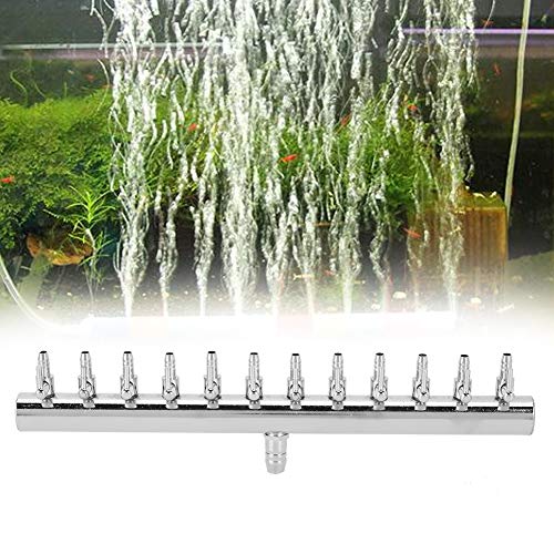 Fdit Edelstahl Sauerstoff Sauerstoff Multi -Pipe -Verteiler Arbeitsventil 1 PC für Ventilatoren (12-Kopf-Splitter) von Fdit