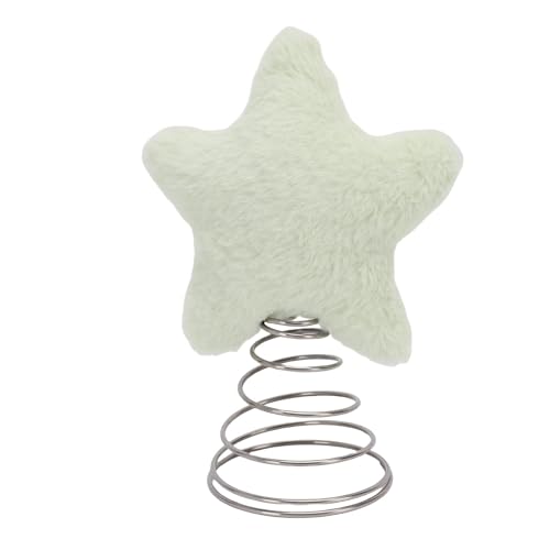 Fdit FDIT Entzückende Plüschstar -Weihnachtsbaumtopper mit Stabiler Basis für die Ferien -Heimparty -Dekoration (GREEN) von Fdit