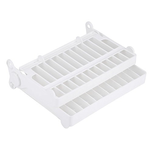 Fdit Faltbar Teller Trocknen Rack Organizer, klappbar Abtropfgestell Besteck Kunststoff Lagerung Organizer-Halter Home Küche, Leicht zu Reinigen, Ideal für platzsparend von Fdit