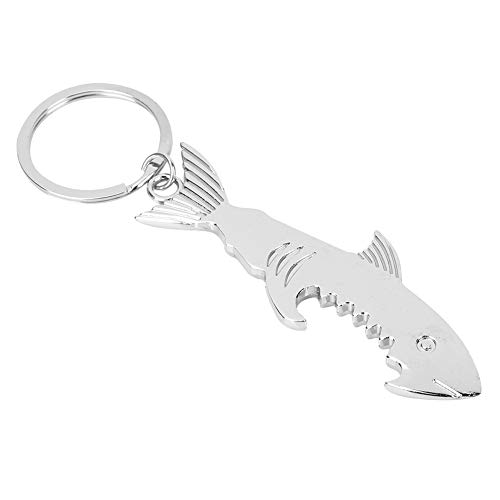 Fdit Fischformschlüsselringflaschenöffner, Schlüsselkettenhängeanhänger, Leichter Doppelkonsum Als Schlüsselbund und Flaschenöffner von Fdit