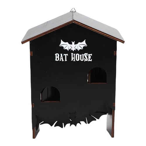 Fdit Gearbeitetes Holzfledermaus -Haus, DREI Kammerholz -Fledermaus -Schutz für Natur Im Freien, Gebaut, um die Meisten Wetterbedingungen zu Ertragen von Fdit