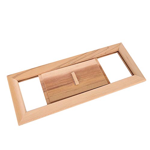 Fdit Hochwertiger Cedarwood Air -Entlüftungskühlerstücke für Sauna -Zimmer, Einstellbare Größe für eine Verbesserte Belüftung Im Dampfbad für Saunaberiebelufe von Fdit