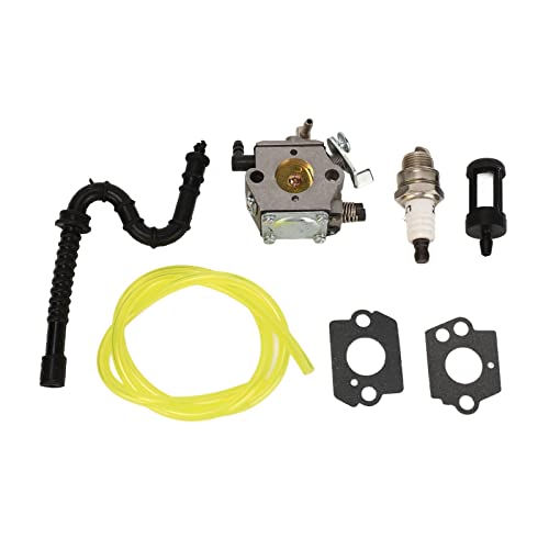 Fdit Kettensägen-Vergaser-Kit für Stihl 028 028AV 028, Reparatursatz, Vergaser-Zündkerze mit Kraftstoffleitung und Filter-Kettensägen-Ersatzteilen von Fdit