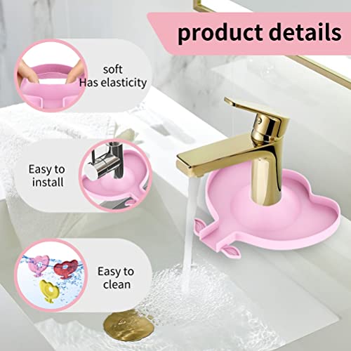 Fdit Küchenspüle Spritzschutz Silikon Wasserhahn Wasserfänger Matte Abflusskissen, Waschbecken Wasserhahn Backsplash Zum Schutz des Arbeitsplattens, Gelbe Silikon -Entwässerungspad für Waschbecken von Fdit