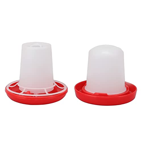 Fdit Kurs- und Wasserset Abnehmbarer Automatischer Geflügelfutter für Tauben, Küken, Leere Konstruktion, Kapazität 160 G/5,6 Unzen, Plastik, 1 Set von Fdit