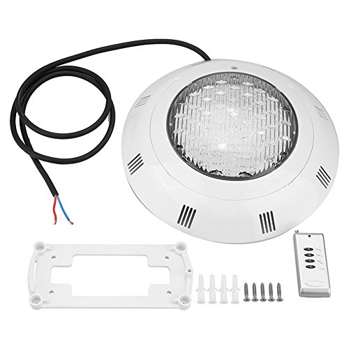 Fdit LED RGB Multi-Color-Unterwasserschwimmbecken Helles Licht mit Fernbedienung Vase Base Teich Garten Party 30W 300 Unterwasser LED Beleuchtung Pool Lampen Wasserdicht von Fdit
