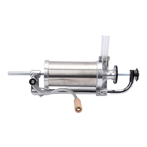Fdit Manueller Hersteller in Edelstahl -Wurststahl für die Heimküche mit 4 Füllrohre Compact Design für Vielseitige Fülloptionen von Fdit