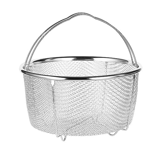 Fdit Mesh Dampfkorb Edelstahl Praktischer Entwässerungskorb Effizienter Rückstandfilter für Frittierende Küche (20 cm) von Fdit