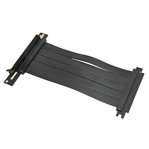 Fdit PCIE 4.0 X16 Verlängerungskabel, PCIE 4.0 X16 Extender Riser Kabel Plug and Play für RTX3060TI RX6900XT RX6800 (50cm) von Fdit