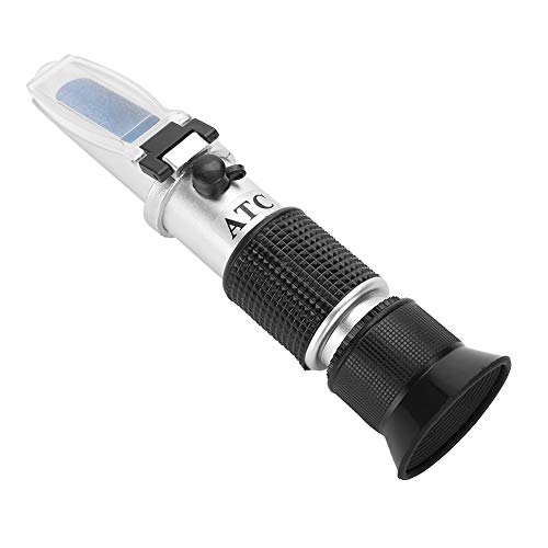 Fdit Refraktometer Salinometer Meerwasser Salzgehalt Meter Aquarium Optik Refraktometer Temperatur ATC Digital 0-10% Refraktometer Salinometer Aquarium Meerwasser Sole Hydrometer Messwerkzeug von Fdit