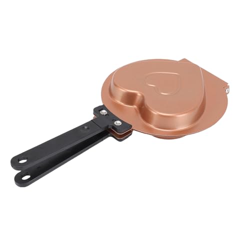 Fdit Schnelle, Doppelseitige Bratpfanne, Multifunktionales Ti -Stahlkuchen -Bratpfanne mit Speziellem Flip -Design für Ein Gleichmäßiges Heizung für Frühstücksdesserts (GOLD) von Fdit