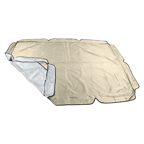 Fdit Swing Baldachin wasserdichte Außenbedeckung für Gartenschwung, 600D Silberbeschichteter Oxford -Stoffersatz, Prävention für den Sommer, Schwangerdach (Beige) von Fdit