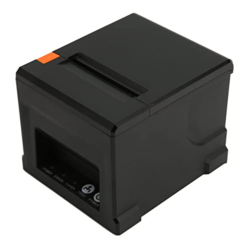 Fdit Thermodrucker für Belege, Thermodrucker 300 Mm/s 80 Mm Leichter, Kompakter USB-Anschluss für POS-Systeme (EU-Stecker) von Fdit