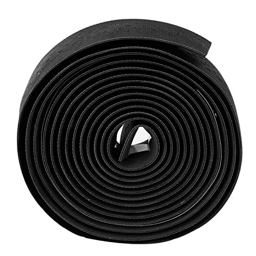Fdit Weiche Atmungsaktive Fahrradläden -Bänder Tragbare Schweißabsorption, Praktische Griffbalkenwrap, 2pcs Leichtes Design, Perfekt für Ausdauerradfahrer (Black) von Fdit