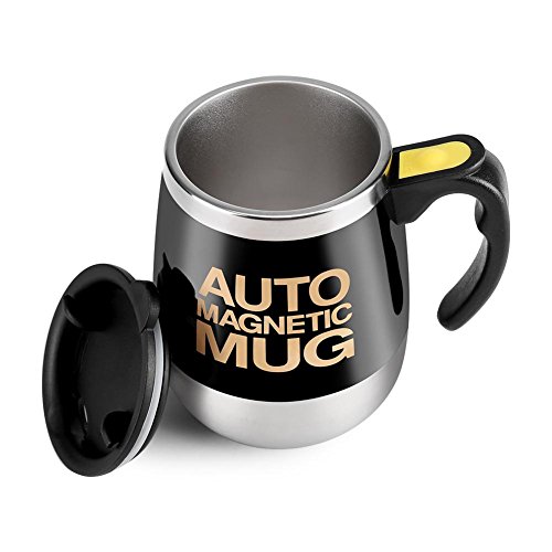 Fdit selbstrührende Kaffeetasse Elektrische selbstmischende Tasse aus rostfreiem Stahl Magnetische rührende Kaffeetasse(1#) von Fdit