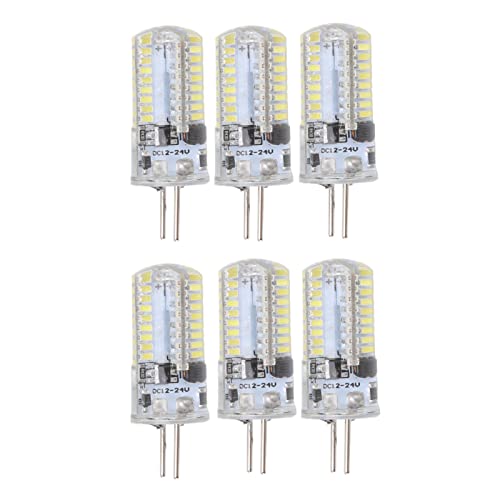 Fdit GY6.35 LED-Birne, Tageslicht, Warmweißes Licht, Dimmbar, Gleichwertige Birnen, Licht, 5 W, AC, 12 V, für das (Reines Weiß) von Fdit