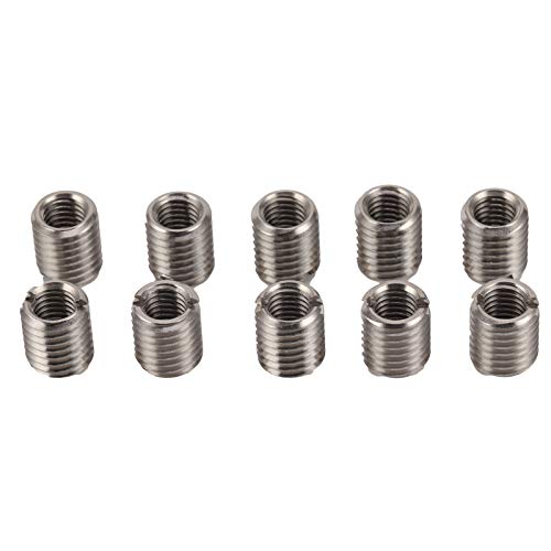 Gewindereparaturmutter, 10 Stück innen M10x1,5 außen M14x2 16 mm, Außengewinde Reduziermutter Edelstahlbefestigung, für Automobile, Dampfturbinen von Fdit